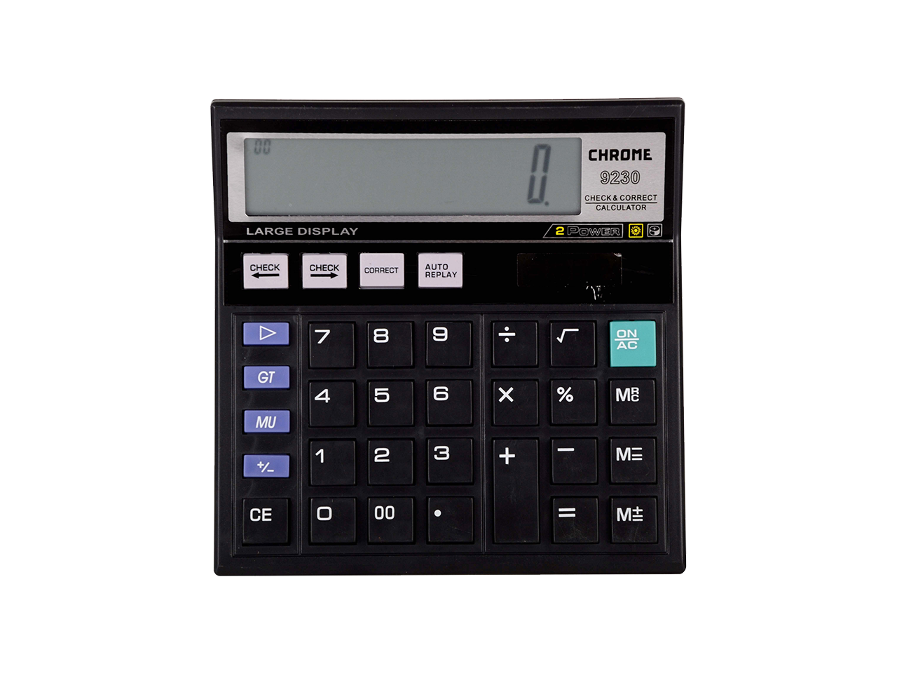 Chrome Calculator Black - Penrex Chrome Stationery